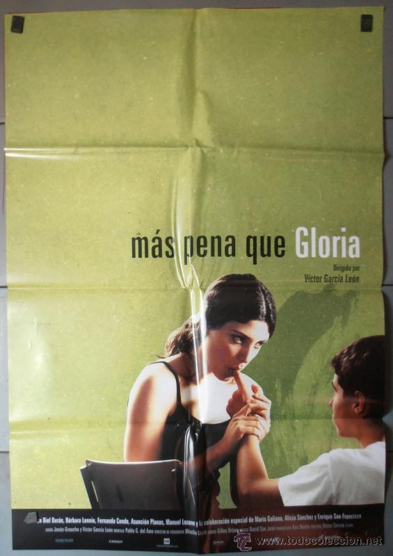 Cinema: MAS PENA QUE GLORIA, CARTEL DE CINE ORIGINAL 70x100 APROX (4129)