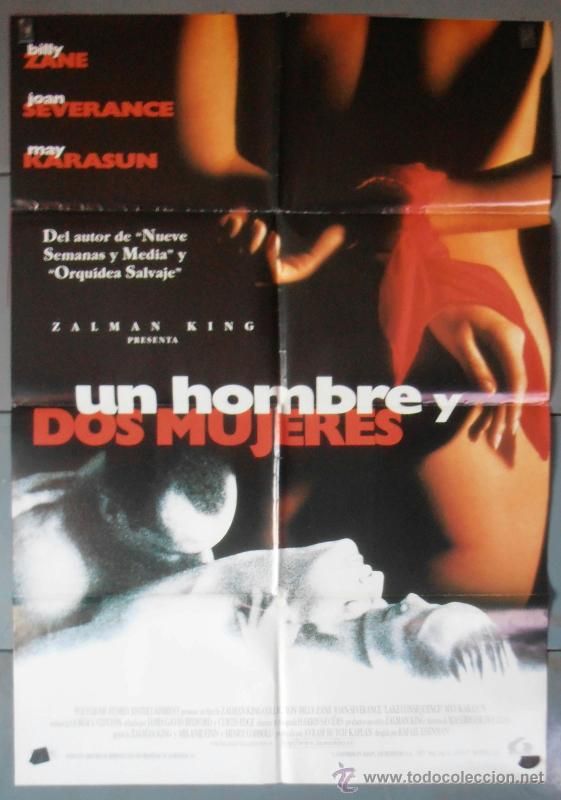 Cinema: UN HOMBRE Y DOS MUJERES, CARTEL DE CINE ORIGINAL 70x100 APROX (5035)