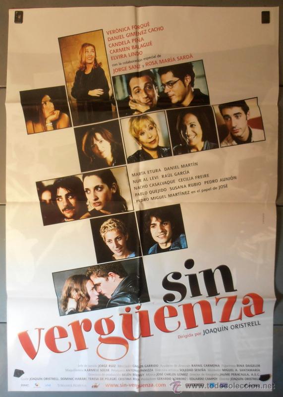 Cin&eacute;ma: SIN VERG&Uuml;ENZA,VERONICA FORQUE, CANDELA PE&Ntilde;A CARTEL DE CINE ORIGINAL 70x100 APROX (5091)