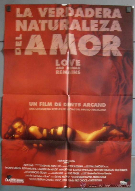 Cine: LA VERDADERA NATURALEZA DEL AMOR, CARTEL DE CINE ORIGINAL 70x100 APROX (5748)