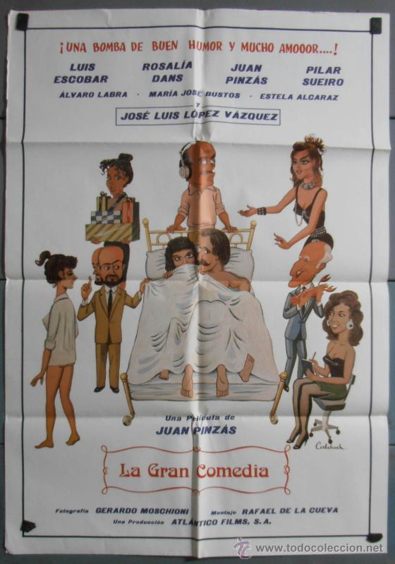 Cinema: LA GRAN COMEDIA, CARTEL DE CINE ORIGINAL 70x100 APROX (5766)