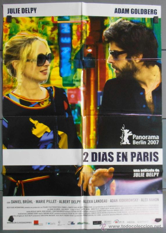 Cinema: 2 DIAS EN PARIS, CARTEL DE CINE ORIGINAL 70x100 APROX (5859)