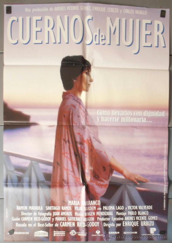 Cine: CUERNOS DE MUJER, CARTEL DE CINE ORIGINAL 70x100 APROX (6143)