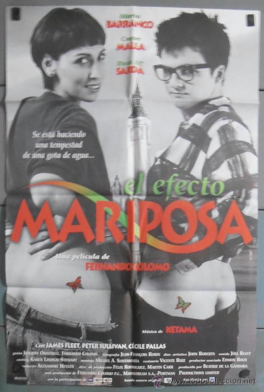 Cinema: EL EFECTO MARIPOSA, CARTEL DE CINE ORIGINAL 70x100 APROX (6204)