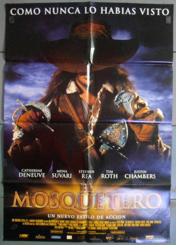 Cinema: EL MOSQUETERO, CARTEL DE CINE ORIGINAL 70x100 APROX (6672)