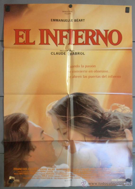 Cine: EL INFIERNO, CARTEL DE CINE ORIGINAL 70x100 APROX (6737)
