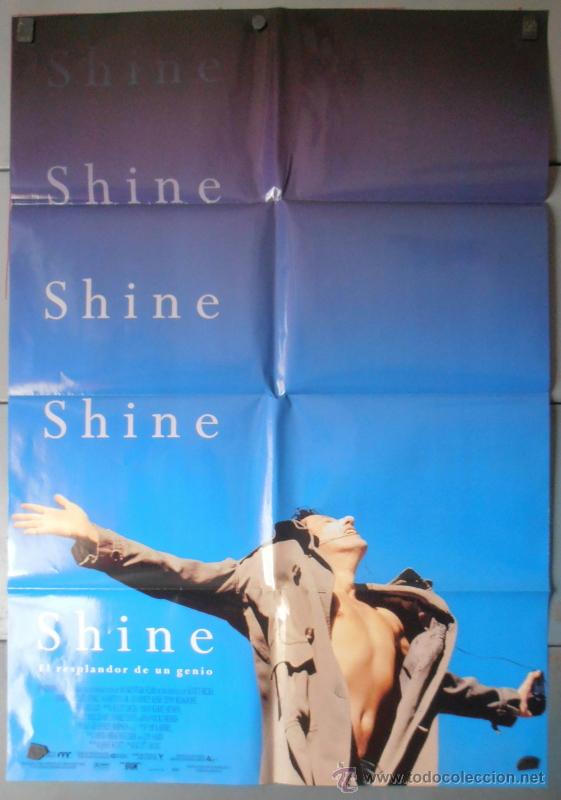 Cine: SHINE, CARTEL DE CINE ORIGINAL 70x100 APROX (6834)