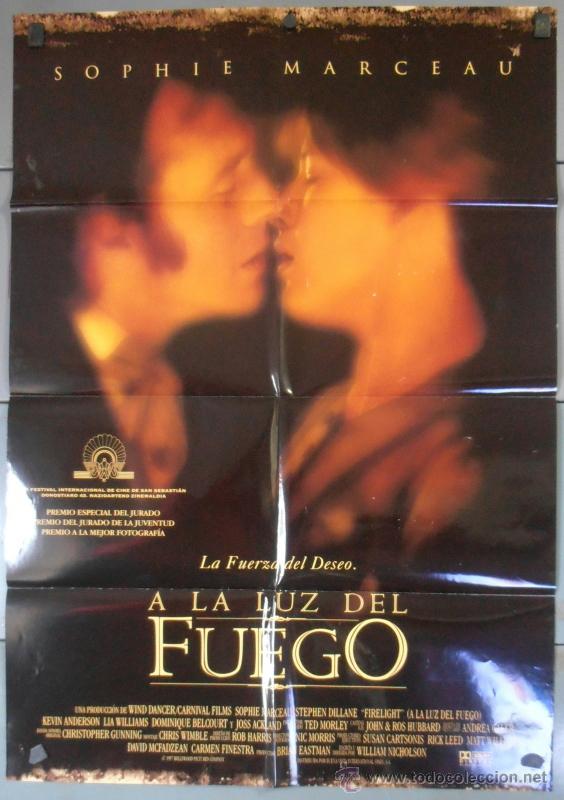 Cine: A LA LUZ DEL FUEGO, CARTEL DE CINE ORIGINAL 70x100 APROX (6848)