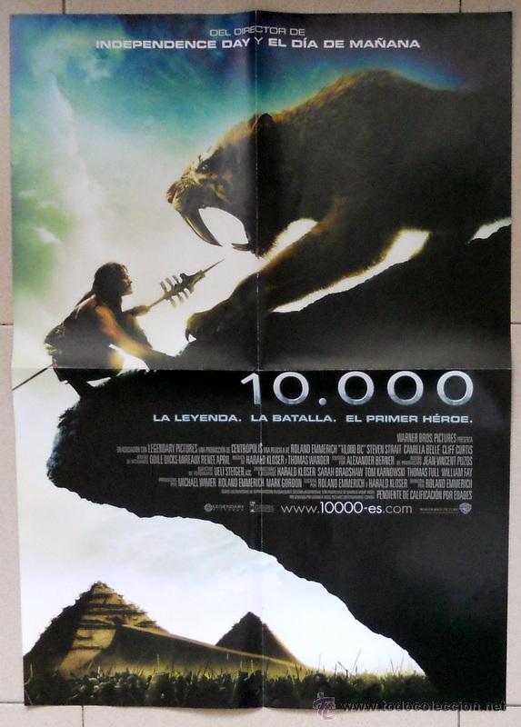 Cinema: POSTER CINE CARTEL PELICULA FILM DOBLE CARA 10000 + CASI 300