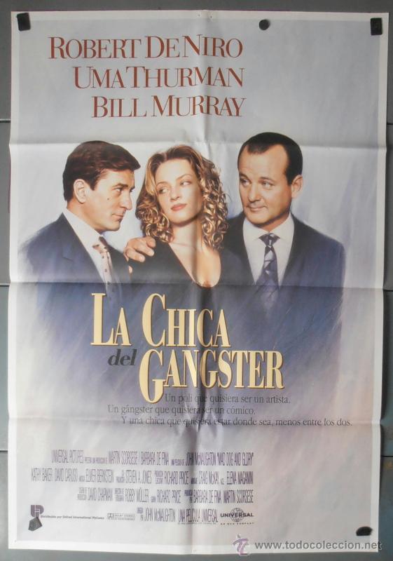 Cinema: LA CHICA DEL GANGSTER,ROBERT DE NIRO,UMA THURMAN CARTEL DE CINE ORIGINAL 70x100 APROX (7773)