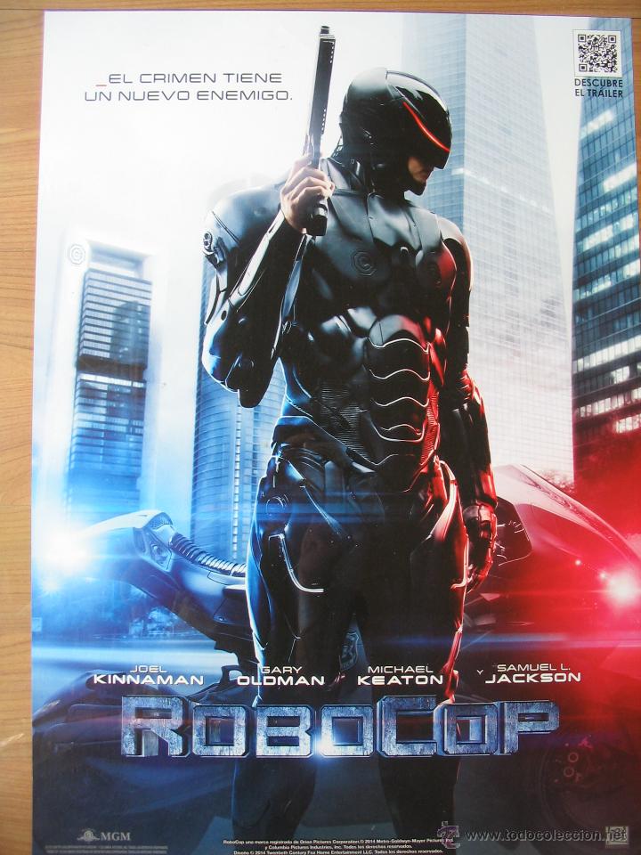 Consciente de Rosa Pronunciar poster original español estreno dvd - robocop - - Compra venta en  todocoleccion