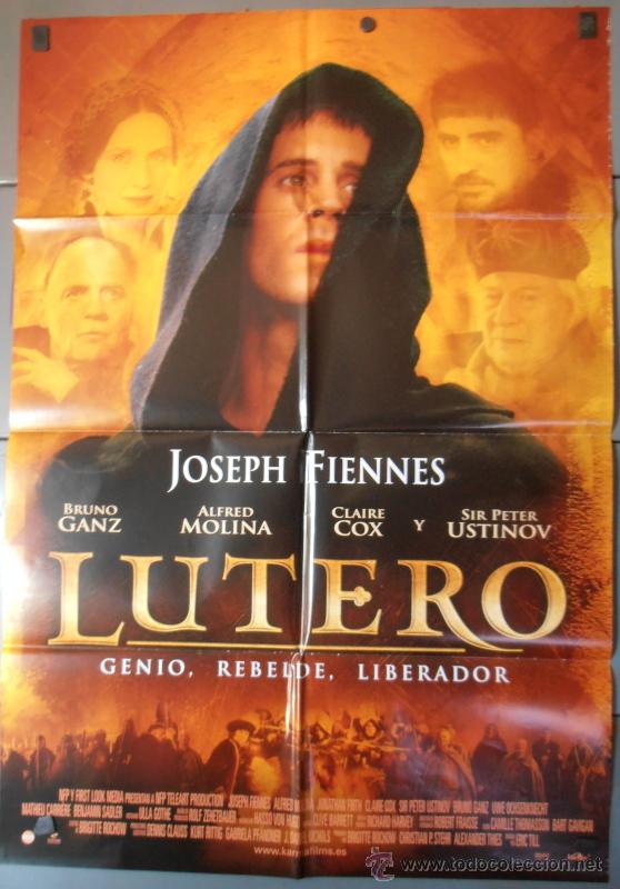 Cine: LUTERO, CARTEL DE CINE ORIGINAL 70x100 APROX (8000)