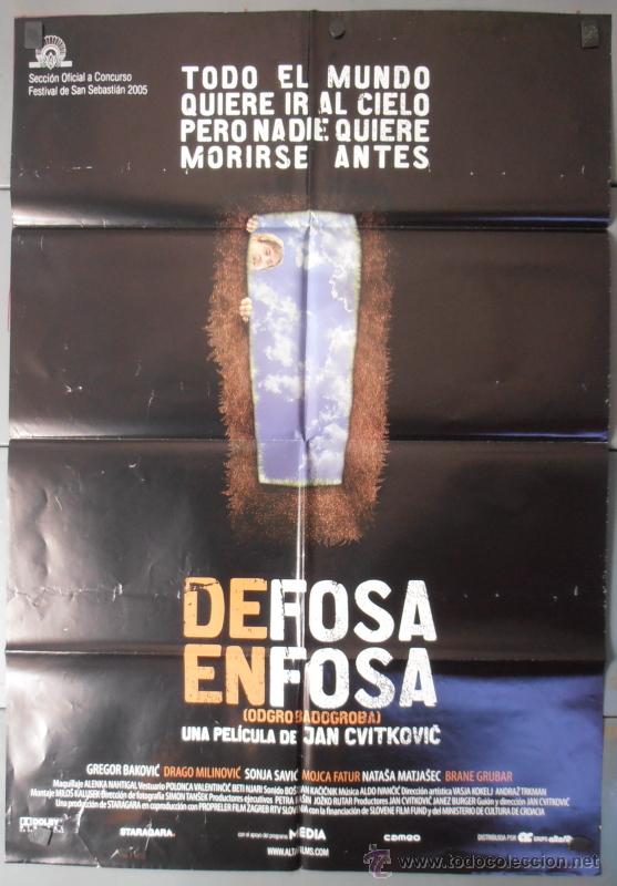 Cinema: DE FOSA EN FOSA, CARTEL DE CINE ORIGINAL 70x100 APROX (8145)