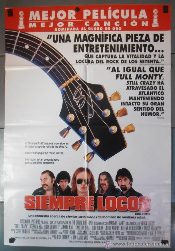 Cinema: SIEMPRE LOCOS, CARTEL DE CINE ORIGINAL 70x100 APROX (9454)