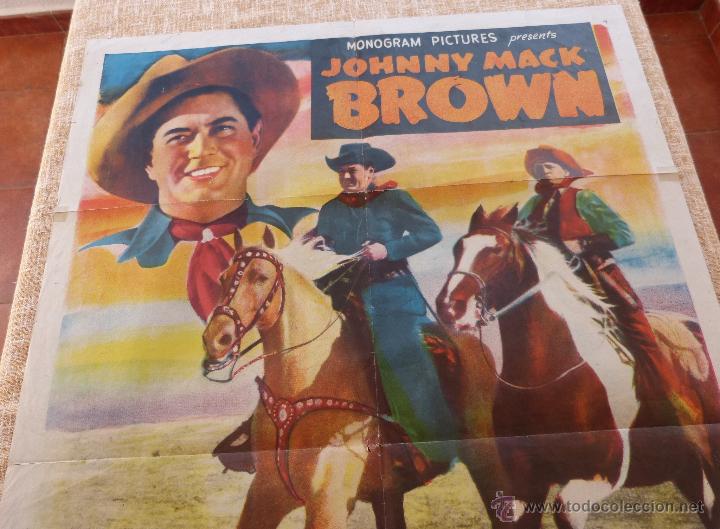 Cine: Johnny Mack Brown / Range Law Póster original de la película, Original, Doblado, de los años 40, USA - Foto 3 - 46050456