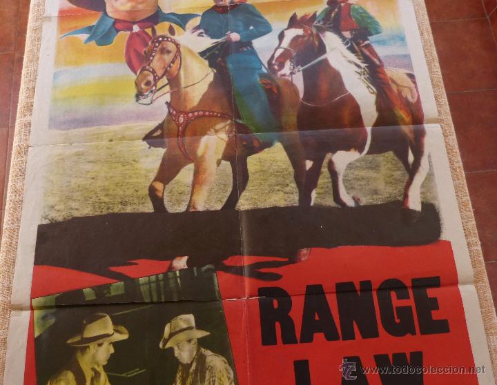 Cine: Johnny Mack Brown / Range Law Póster original de la película, Original, Doblado, de los años 40, USA - Foto 4 - 46050456