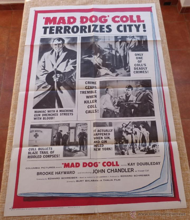 Kino: Mad Dog Coll P&oacute;ster original de la pel&iacute;cula, Doblado, a&ntilde;o 1961, Hecho en USA, John Chandler, Usado