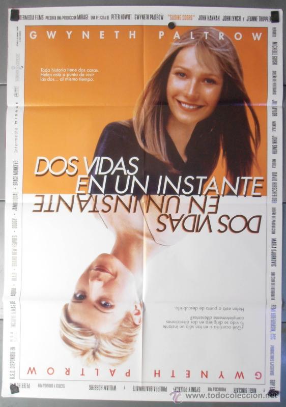 Cinema: DOS VIDAS EN UN INSTANTE, CARTEL DE CINE ORIGINAL 70x100 APROX (10018)