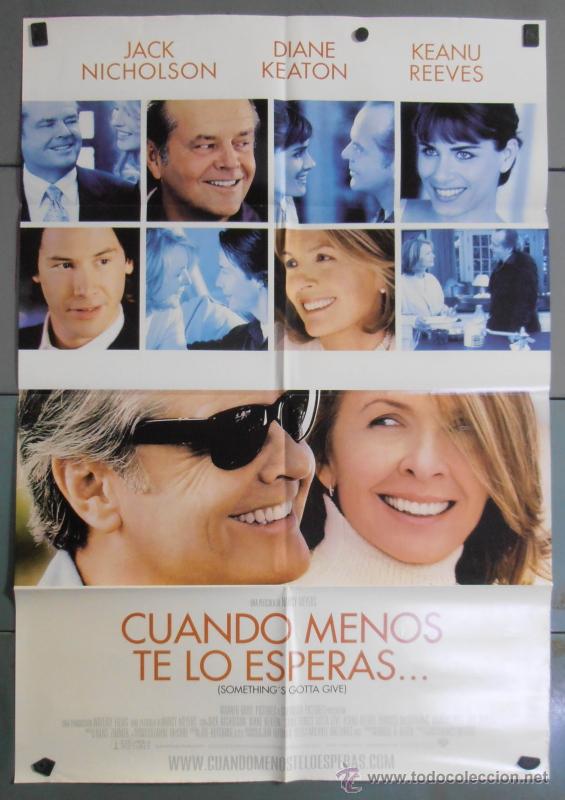 Cinema: CUANDO MENOS TE LO ESPERAS, CARTEL DE CINE ORIGINAL 70x100 APROX (9681)