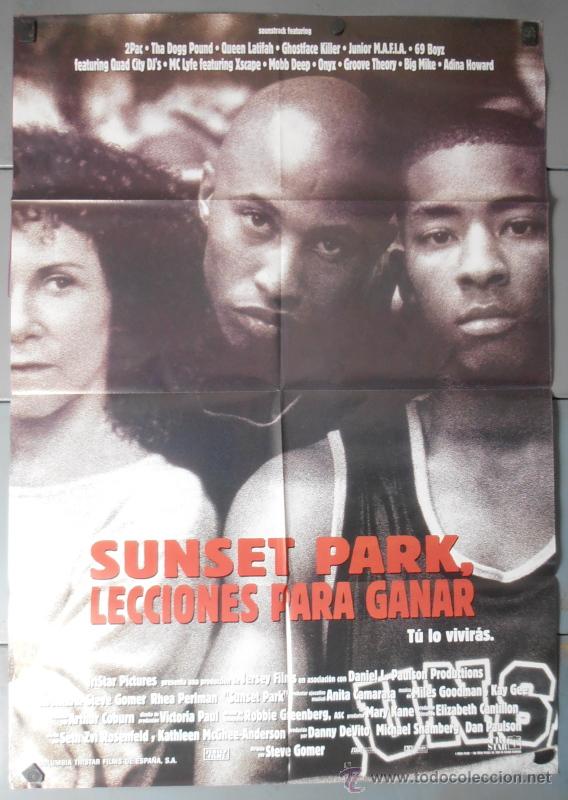 Cine: SUNSET PARK, LECCIONES PARA GANAR, CARTEL DE CINE ORIGINAL 70x100 APROX (9834)