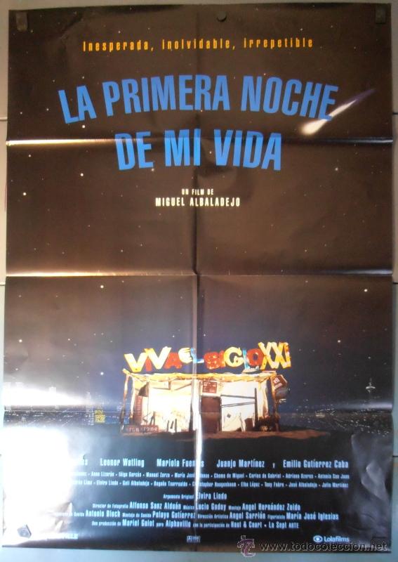 Cinema: LA PRIMERA NOCHE DE MI VIDA, CARTEL DE CINE ORIGINAL 70x100 APROX (10331)
