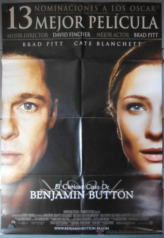 Cinema: EL CURIOSO CASO DE BENJAMIN BUTTON, CARTEL DE CINE ORIGINAL 70x100 APROX (10741)