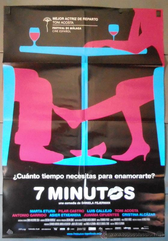 Cinema: 7 MINUTOS, CARTEL DE CINE ORIGINAL 70x100 APROX (10903)