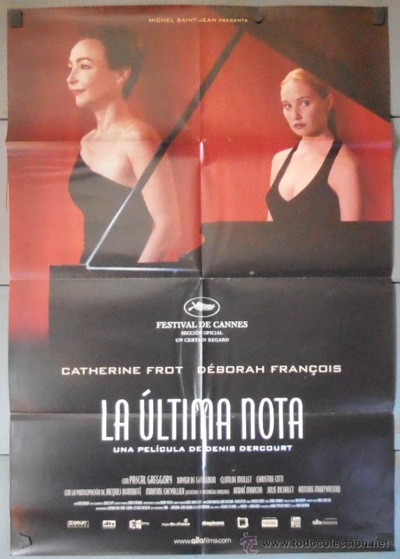 Cine: LA &Uacute;LTIMA NOTA, CARTEL DE CINE ORIGINAL 70x100 APROX (11181)