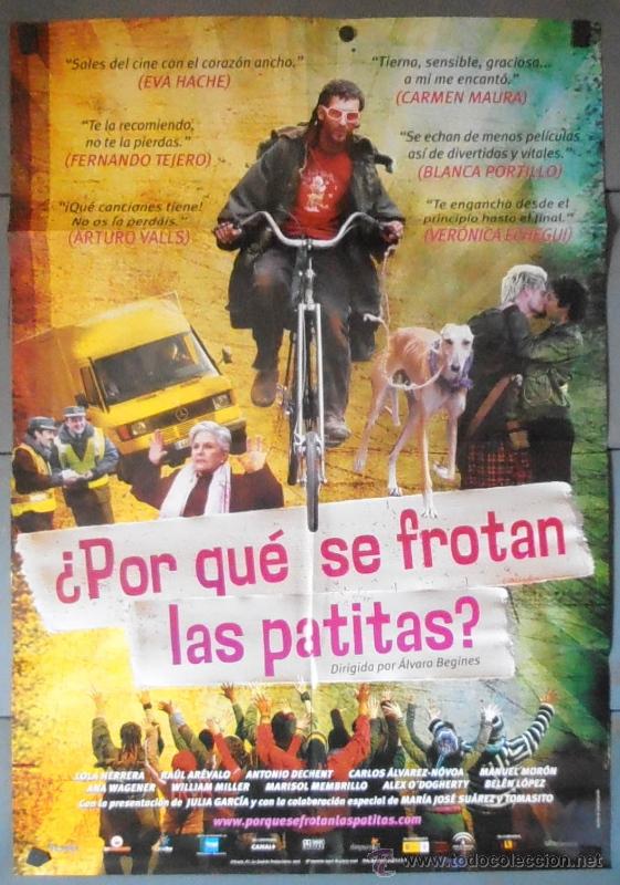 Cinema: &iquest;POR QU&Eacute; SE FROTAN LAS PATITAS?, CARTEL DE CINE ORIGINAL 70x100 APROX (11203)