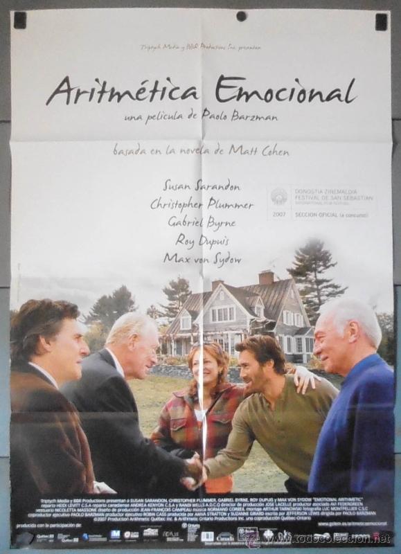 Cinema: ARITM&Eacute;TICA EMOCIONAL, CARTEL DE CINE ORIGINAL 70x100 APROX (11217)