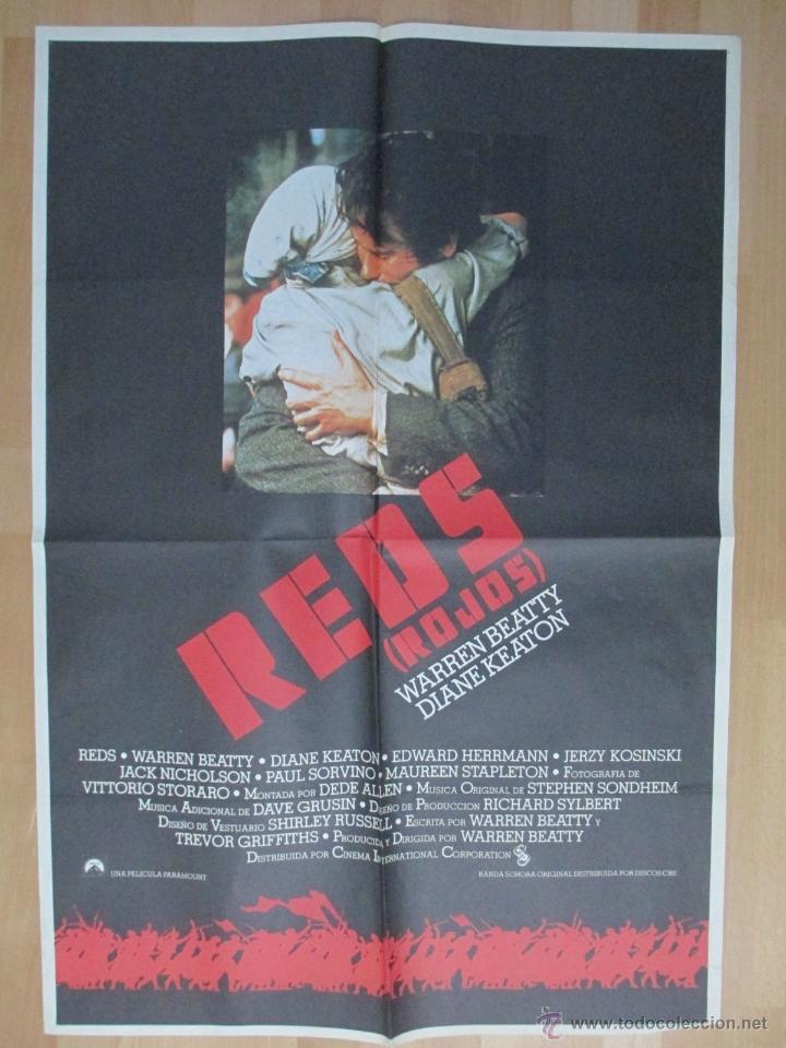 Cin&eacute;ma: CARTEL CINE, REDS, ROJOS, WARREN BEATTY, DIANE KEATON, 1982, C248