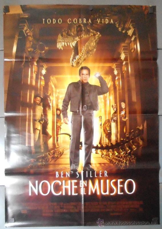 Cinema: NOCHE EN EL MUSEO, CARTEL DE CINE ORIGINAL 70x100 APROX (11414)