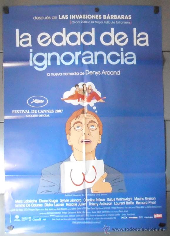Cine: LA EDAD DE LA IGNORANCIA, CARTEL DE CINE ORIGINAL 70x100 APROX (11416)