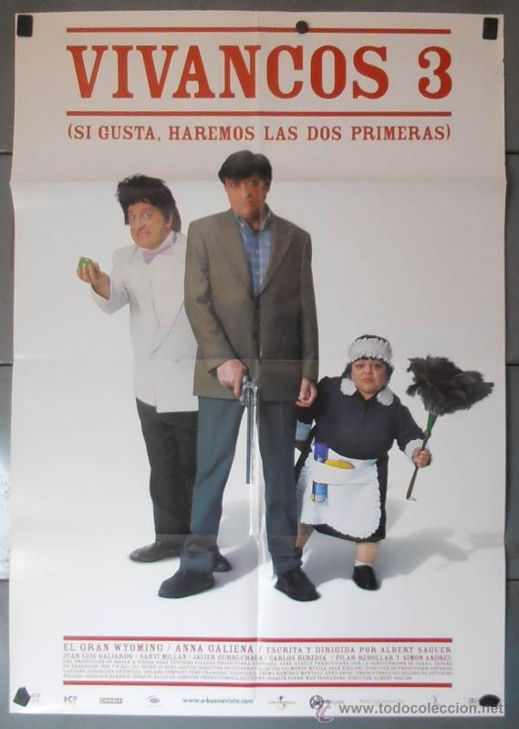 Cinema: VIVANCOS 3, CARTEL DE CINE ORIGINAL 70x100 APROX (11441)