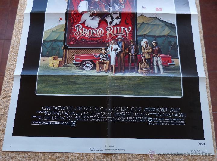 Cine: Bronco Billy Póster original de la película, Doblado, año 1980, Hecho en U.S.A., Clint Eastwood - Foto 5 - 46328736