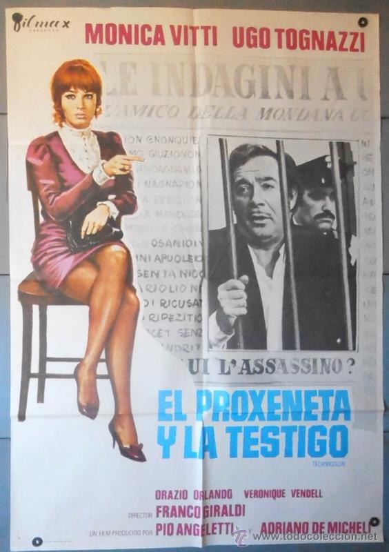 Cin&eacute;ma: (12265)EL PROXENETA Y LA TESTIGO, CARTEL DE CINE ORIGINAL 70x100 APROX,CONSERVACION,VER FOTO
