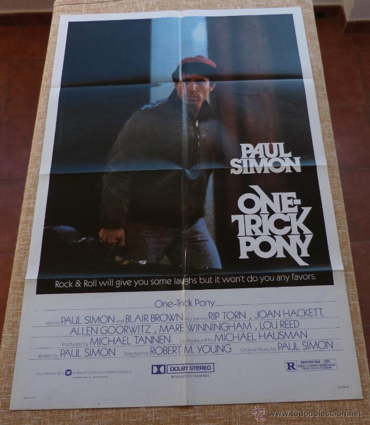 Kino: One-Trick Pony P&oacute;ster original de la pel&iacute;cula, Original, Doblado, a&ntilde;o 1980, Hecho en U.S.A.