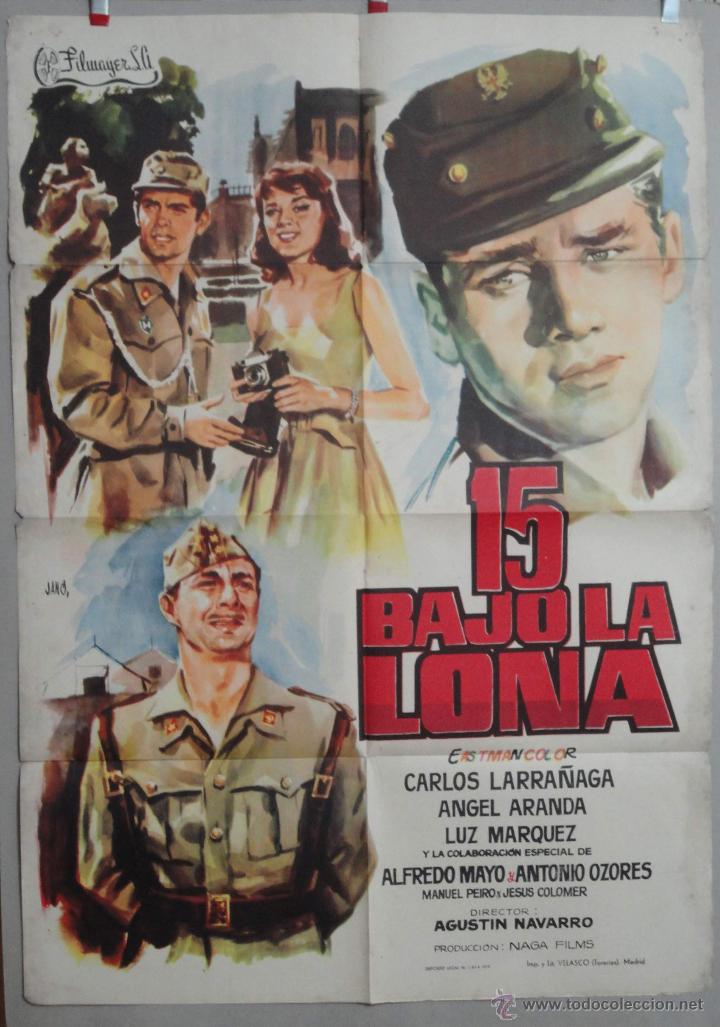 Cinema: 15 BAJO LA LONA  POSTER
