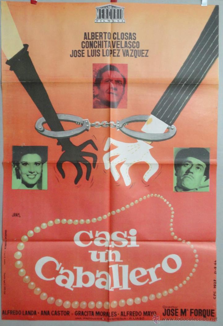 Cinema: CASI UN CABALLERO CLOSAS VELASCO  POSTER