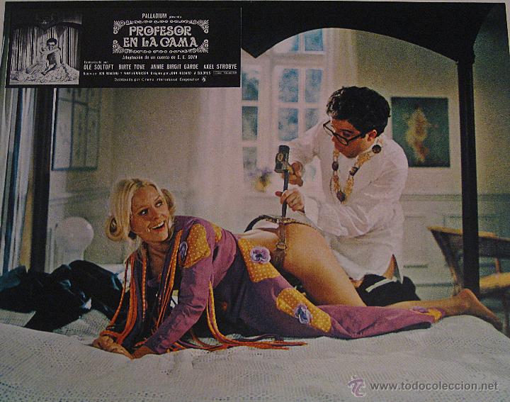Cin&eacute;ma: Lobby card mexicano de Profesor en la cama cine er&oacute;tico cintur&oacute;n de castidad