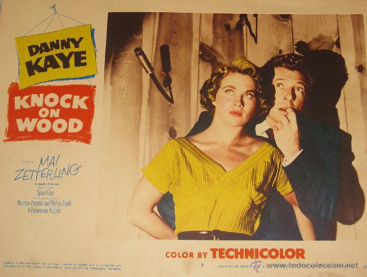 Cinema: Lobby card original Estados Unidos Knock on wood Danny Kaye Un gramo de locura 1954