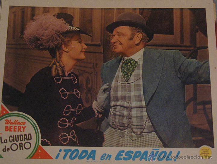 Cinema: Lobby Card original Estados Unidos La ciudad de oro Wallace Beery John Carradine