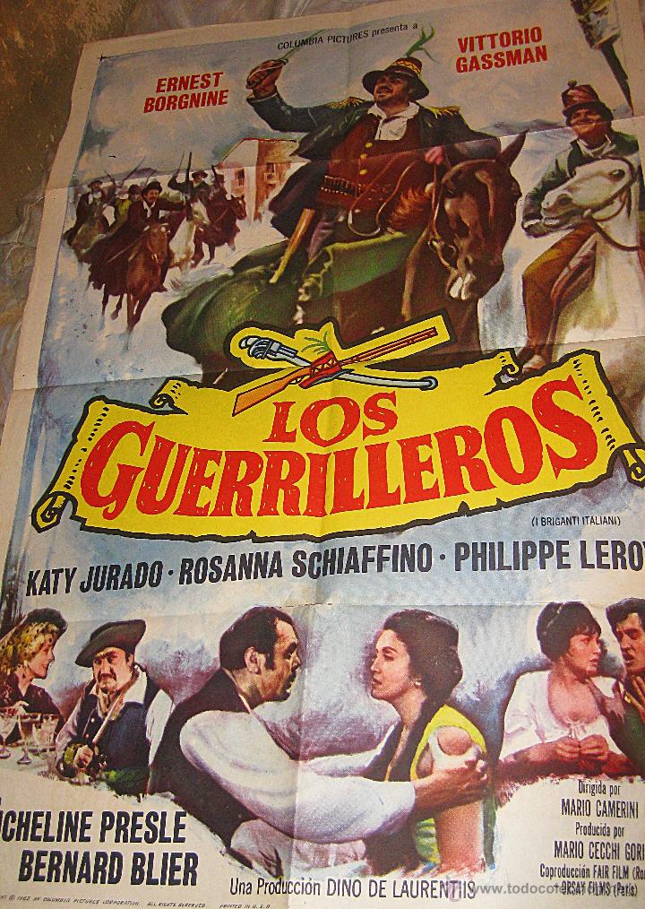 Cinema: Cartel original Estados Unidos Los guerrilleros Ernest Borgnine Vittorio Gassman