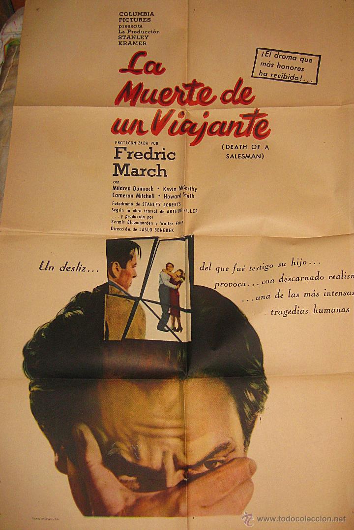Cinema: Cartel original Estados Unidos La Muerte de un viajante Fredic March Stanley Kramer 1951