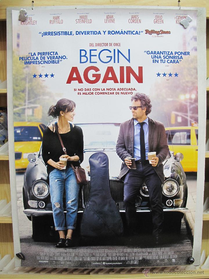 Cine: BEGIN AGAIN POSTER ORIGINAL - Foto 1