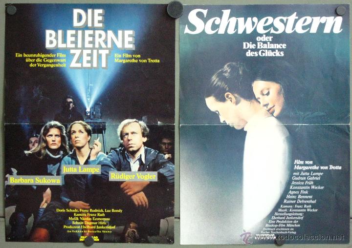 Cinema: G5621 MARGARETHE VON TROTTA 2 POSTER ORIGINAL ALEMAN 30x42