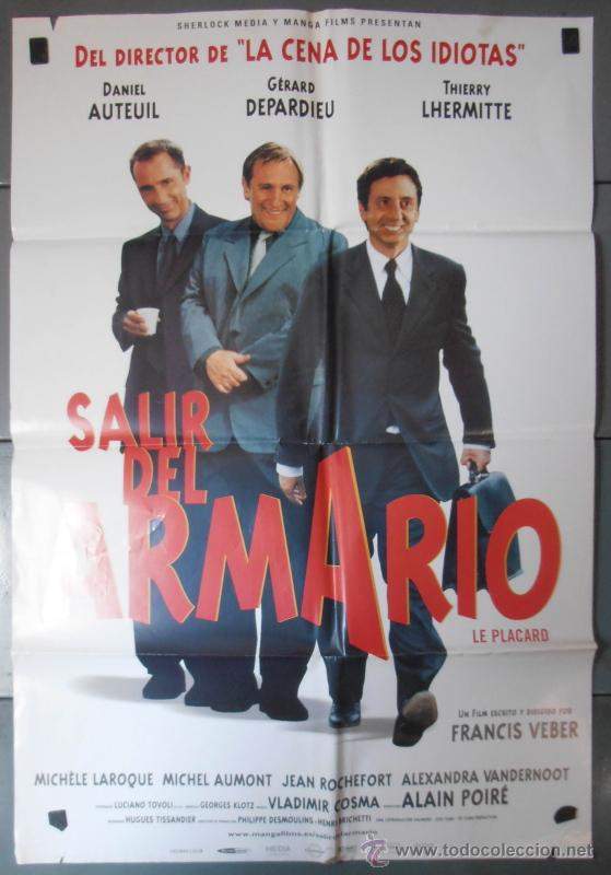 Cinema: SALIR DEL ARMARIO,CARTEL DE CINE ORIGINAL 70x100 cm CON ALGUN DEFECTO A 1&euro;,VER FOTO (5197)