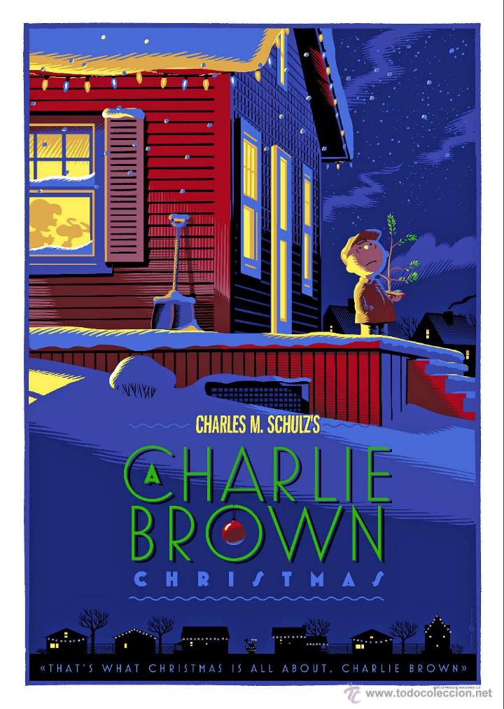 CHARLIE BROWN CHRISTMAS. LÁMINA CARTEL DE CINE (Cine - Posters y Carteles - Infantil)
