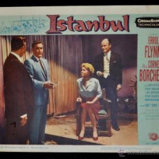 Cine: POSTER ORIGINAL, ISTANBUL, ERROL FLYN, CORNELL BORCHERS. DEL AÑO 1957. Lote 47595538