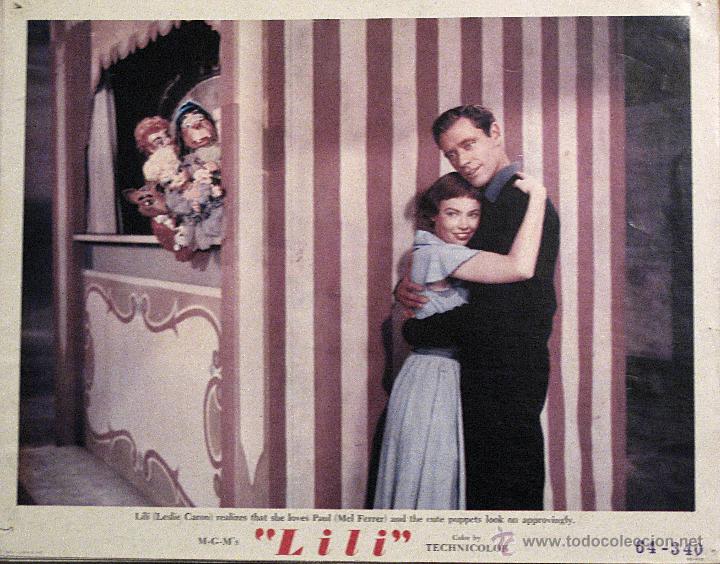 Cinema: Lili lobby card original Estados Unidos Leslie Caron Mel Ferrer